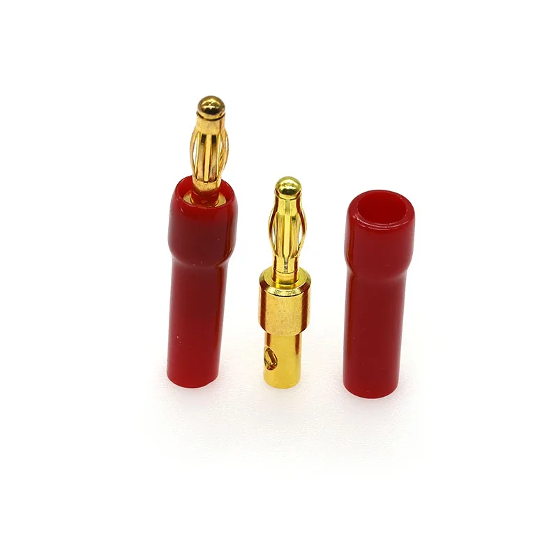5PCS Right Angle 90 Degree 4mm Banana Plug Screw L Type Binding Post Amplifiers Video Speaker Adapter Connector red black