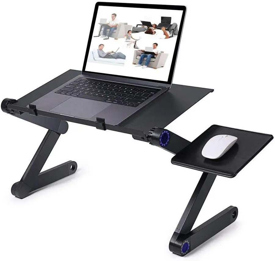 Smart adjustable laptop table 17 inches Aluminum alloy bed table with heat dissipation laptop stand PC/ipad brace accessories 50