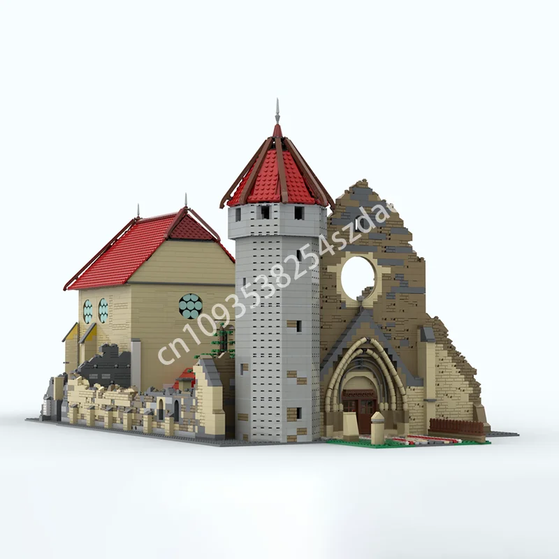 

8440 шт. MOC The Ruin Carta монастырь Румыния C R Castleed модель строительных блоков сборка DIY идея Рождественский подарок кирпичные игрушки для детей