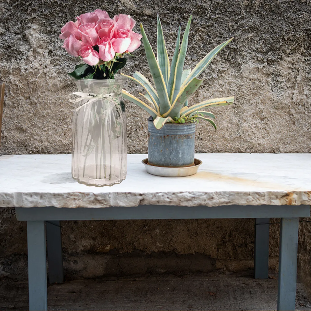 

Большая стеклянная ваза, прозрачная гидропонная емкость для комнатных растений, современный простой цветочный контейнер для гостиной и балкона