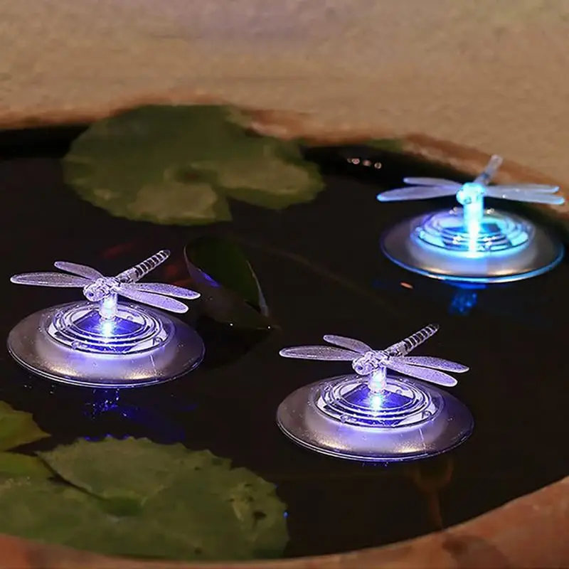 

Solar Floating Pool Lights,Waterproof Swimming Pool LampColorful LEDButterfly and Dragonfly Light, Floating Fountain Pool Decor