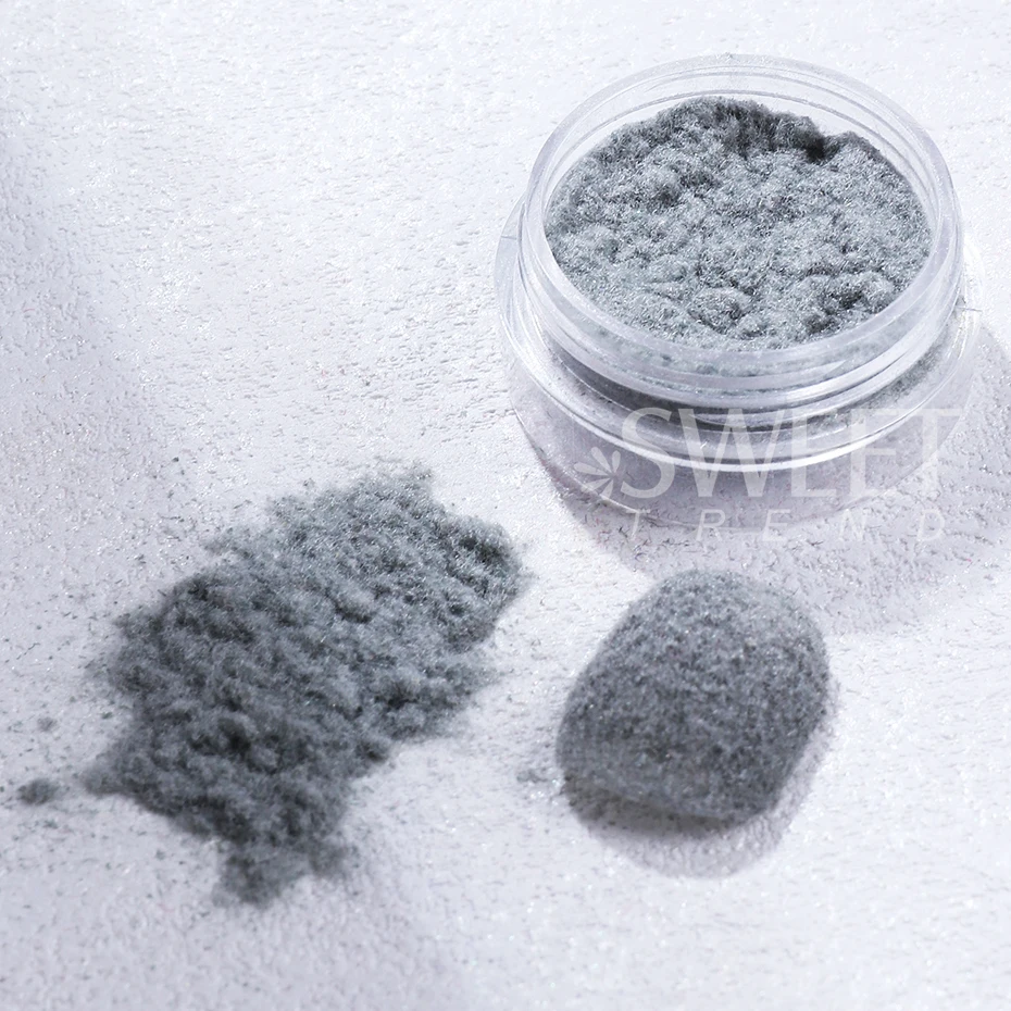 12 قطعة الشتاء يتدفقون المخملية مسمار مسحوق DIY نصائح تصميم ثلاثية الأبعاد الملونة المخملية يتدفقون الغبار مسحوق بريق السنة الجديدة مانيكير ديكور