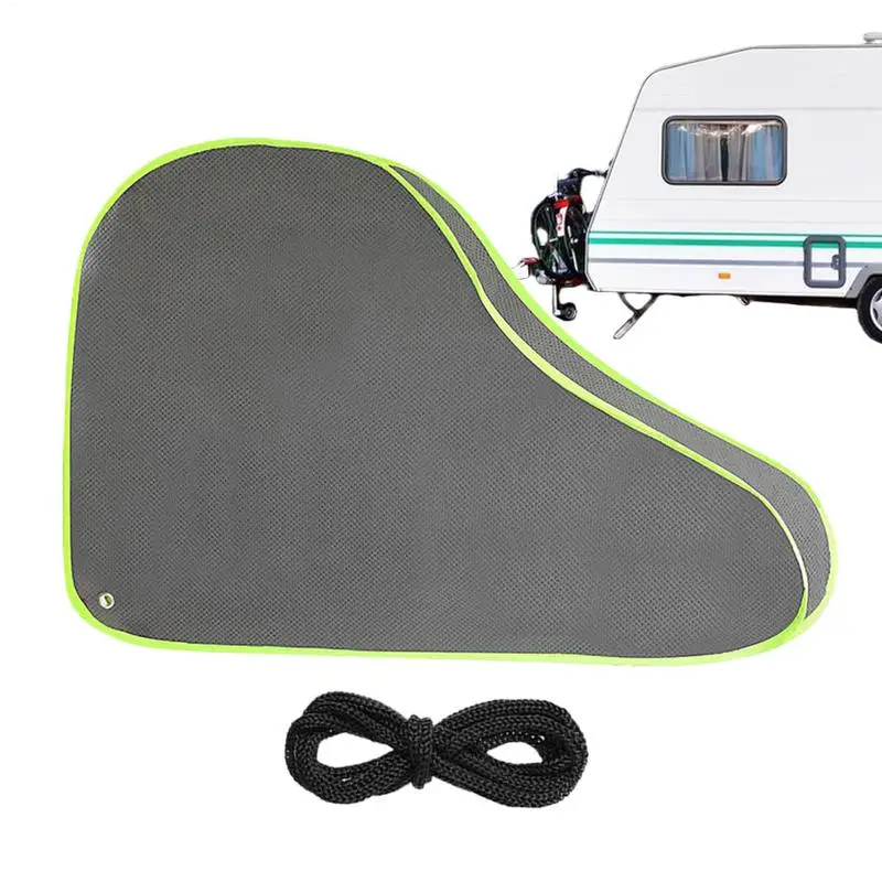 Trailer Hitch Cover Trailer Hitch Lock Covers With Reflective Strips Waterproof Non-Woven Hitch Ball Cover For Trailer RV