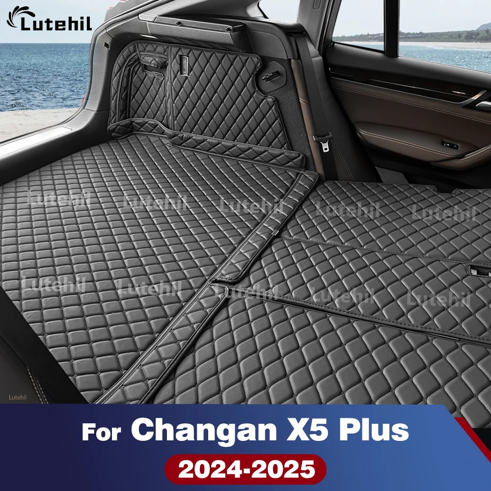 Cargo Liner For Changan X5 PLUS 2024 Full Set Trunk Mat All Weather Carpet with Backrest Protectors Cargo Mat Accessories