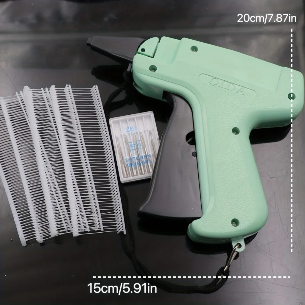 Tagging Gun For Clothing Retail Price Label Gun Standard Tag Attacher Set With 5 Needles And 1000pcs Barbs For Store Warehouse