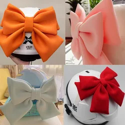 Universal Helmet Cute Bow Decoration Motorcycle Electric Bike Car Styling Fashion 3D Stickers Bowknot Decor Helmet Accessories