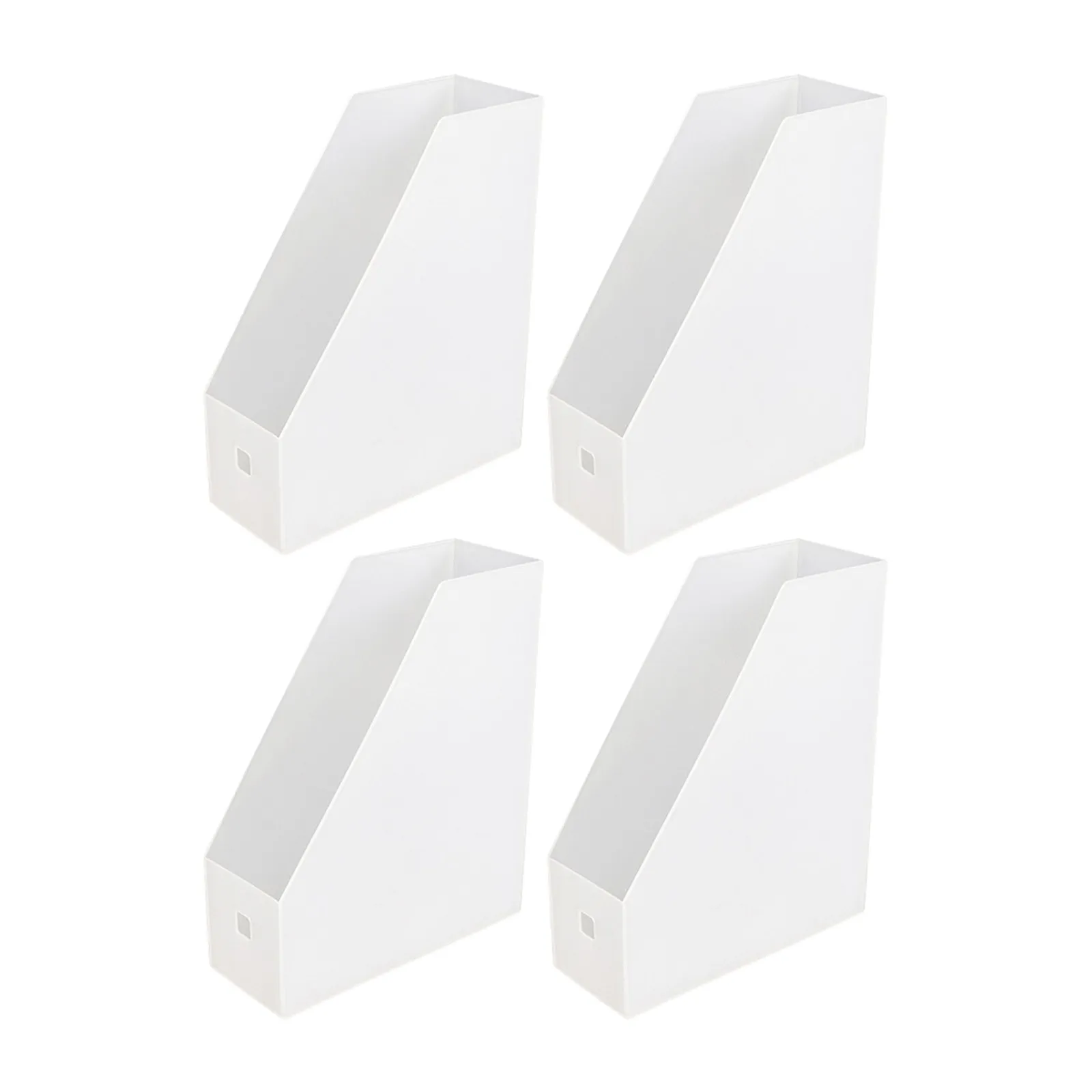 2Pcs Desktop File Organizer Plastic Document Rack Multipurpose Storage Holder for Office Books Magazine Files Magazine Holder