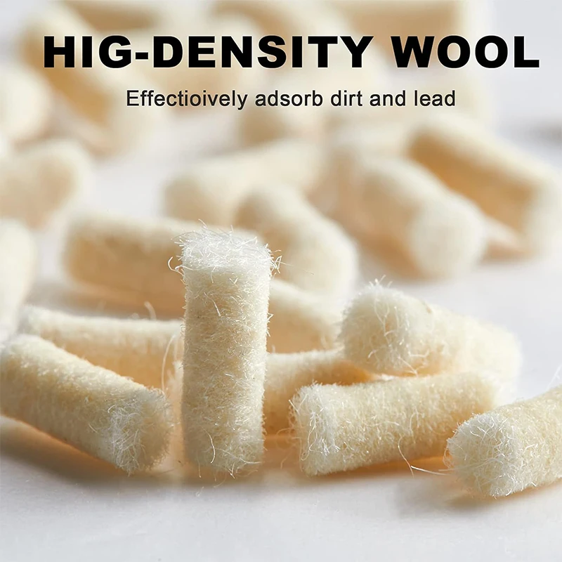 

Cleaning Cotton Wool Felt Cleaning Pellets for Maintenance .22Caliber 300 Counts with Storage Box