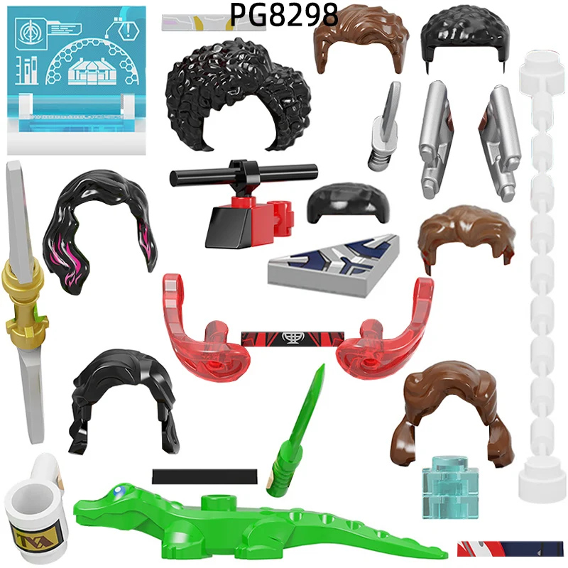 Экшн-фигурки Щит Кубок оружие брюки детали для волос модель блоков семейный набор подарки игрушки для детей PG8298