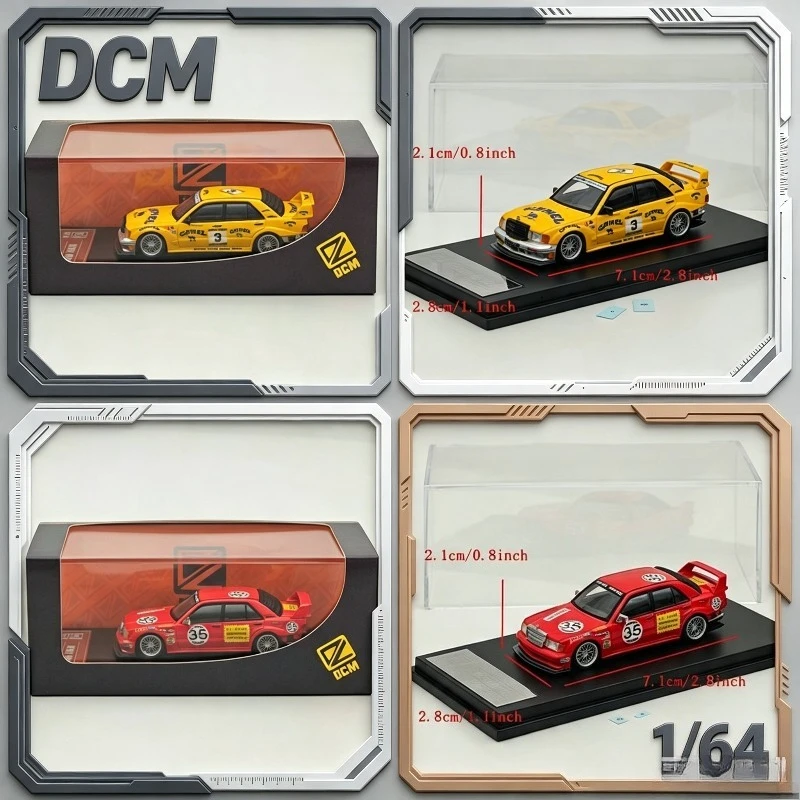 New DCM 1/64 Alloy W201 190E Replica Car Model Figurine - Collectible, Adult Decorative Item, Boys' Gift