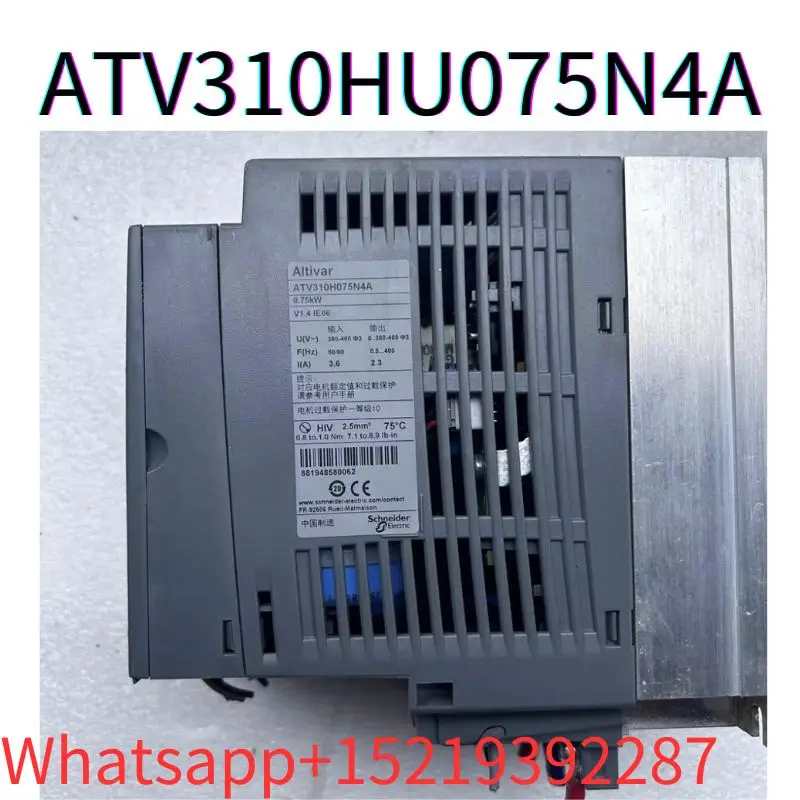 second-hand Frequency converter ATV310H075N4A 0.75KW tested ok