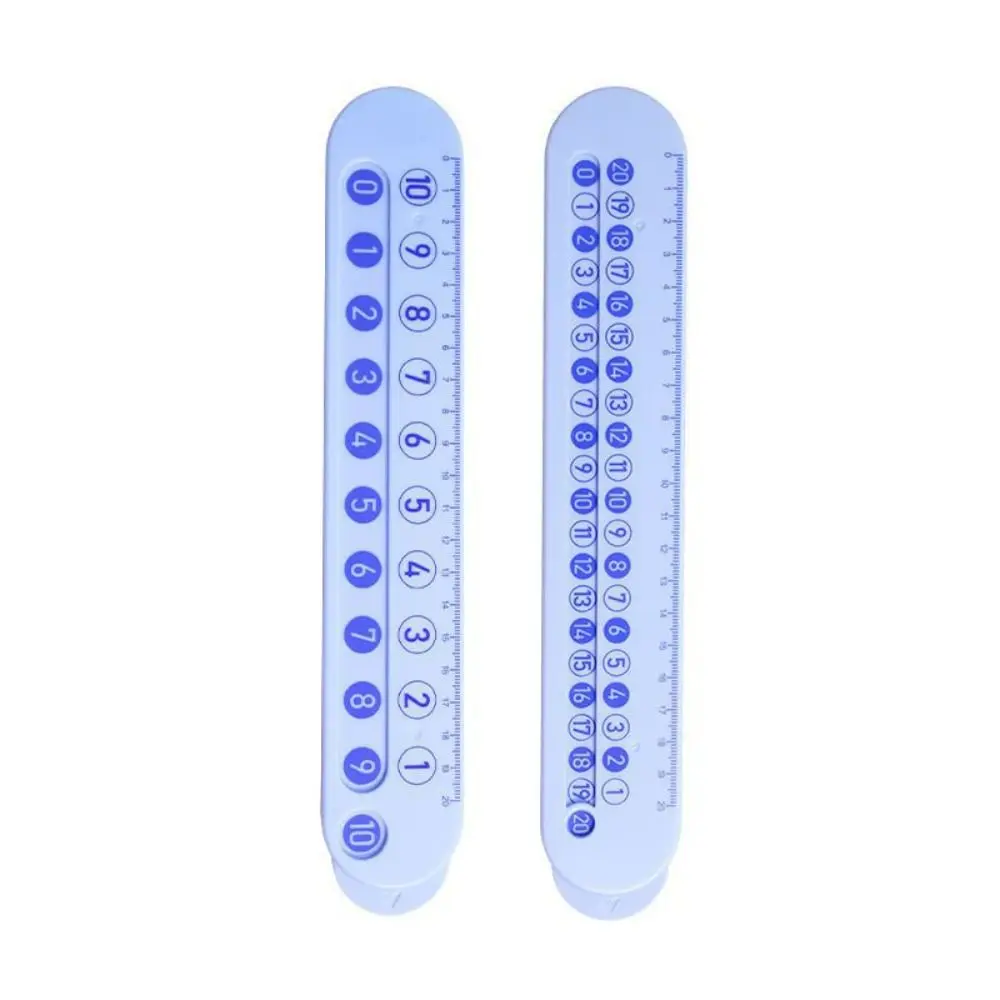 Régua de decomposição de número de educação precoce, papelaria, ajuda de iluminação, régua reta, régua educacional de plástico para estudantes