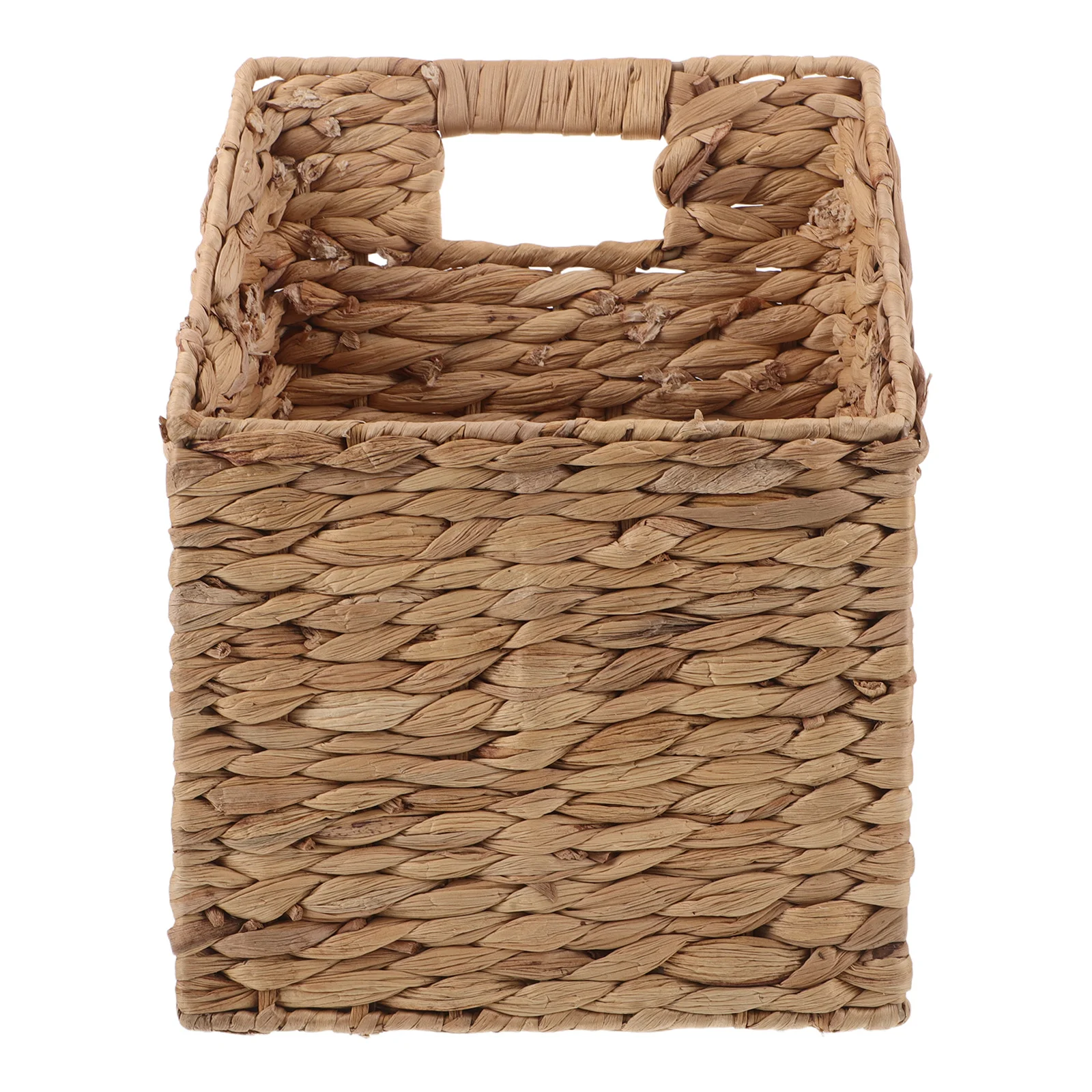 

Handwoven Wall Hanging Basket Khaki Seagrass Storage Organizer For Shelves Doors Balconies Indoor Woven Basket For Magazines