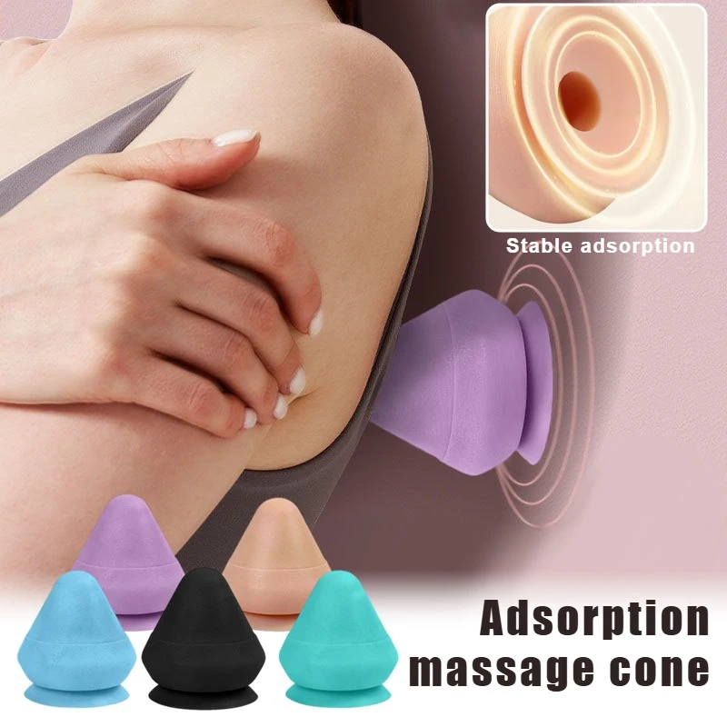 

Adsorption type fascia ball, deep massager for back, shoulder and neck acupoints, home fitness muscle relaxation massage cone