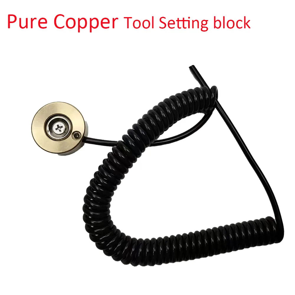 Pure Copper Tool Setting BlockMach3/Ncstudio-Compatible Auto Tool for CNC Routers Touch Block for Height Adjustable