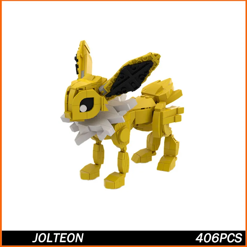 

Anime Figure Series Yellow Rabbit Building Blocks Kids Toys Cartoon Action Figure Assemble Blocks For Children Model 405PCS