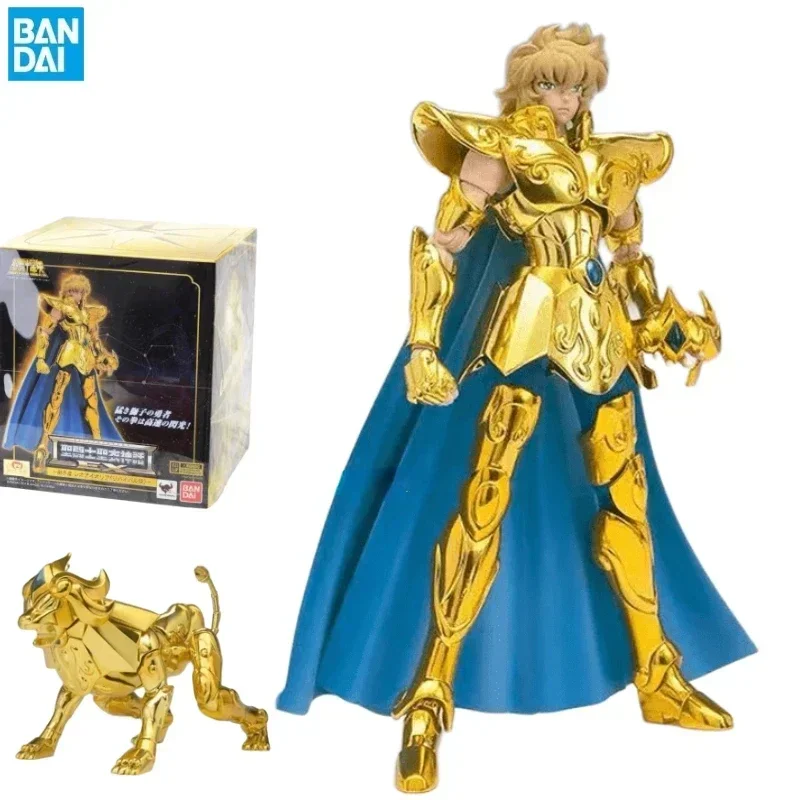 

В наличии Bandai Original Saint Seiya EX Saint Cloth Myth Leo Aiolia Olia 2,0, версия возрождения, подвижная фигурка, игрушка в подарок