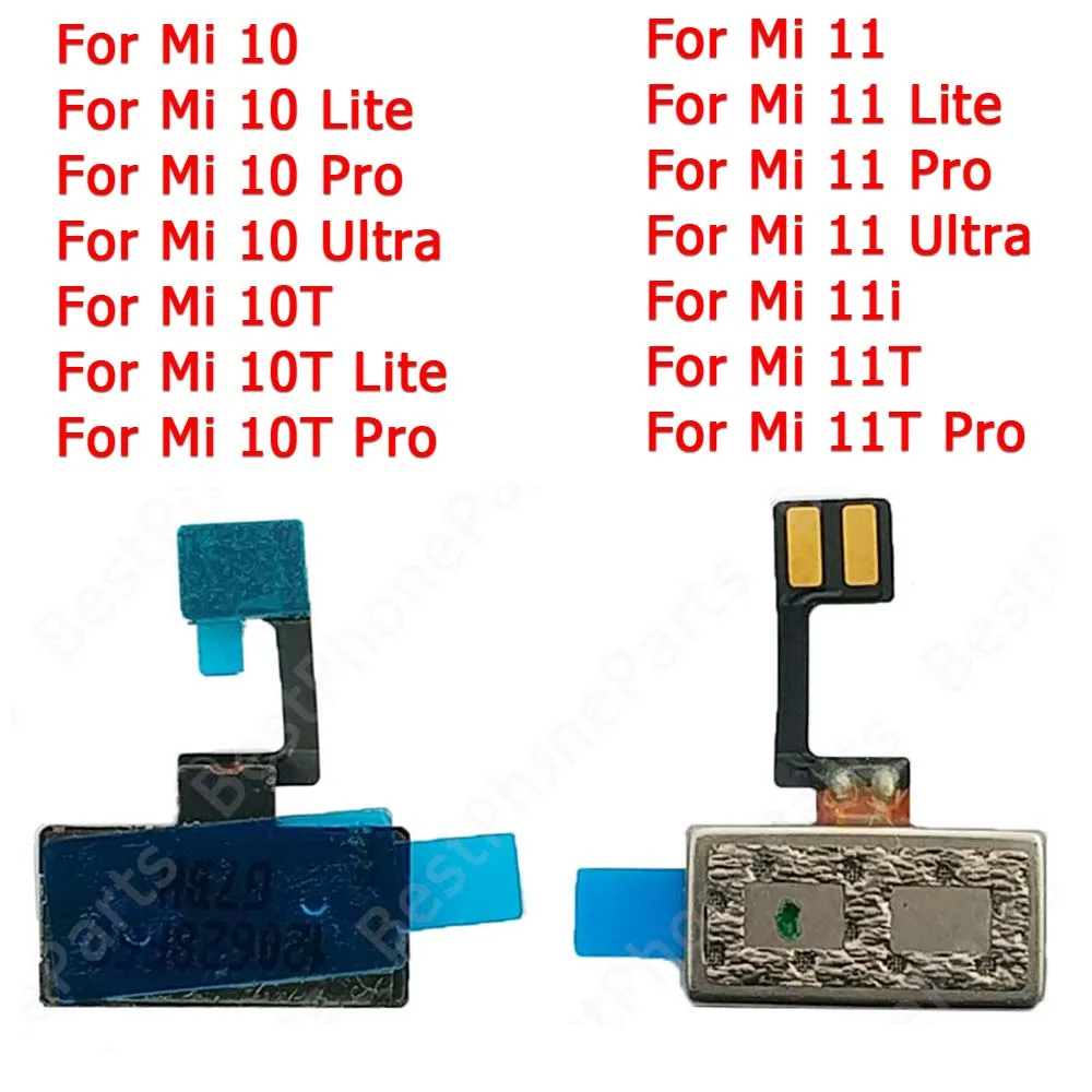 For Xiaomi Mi 11 Ultra 11T Pro 10 10T Lite 5G Repair Vibration Spare Parts Flex Cable Ringer Mi10 Mi11 Vibrator Motor