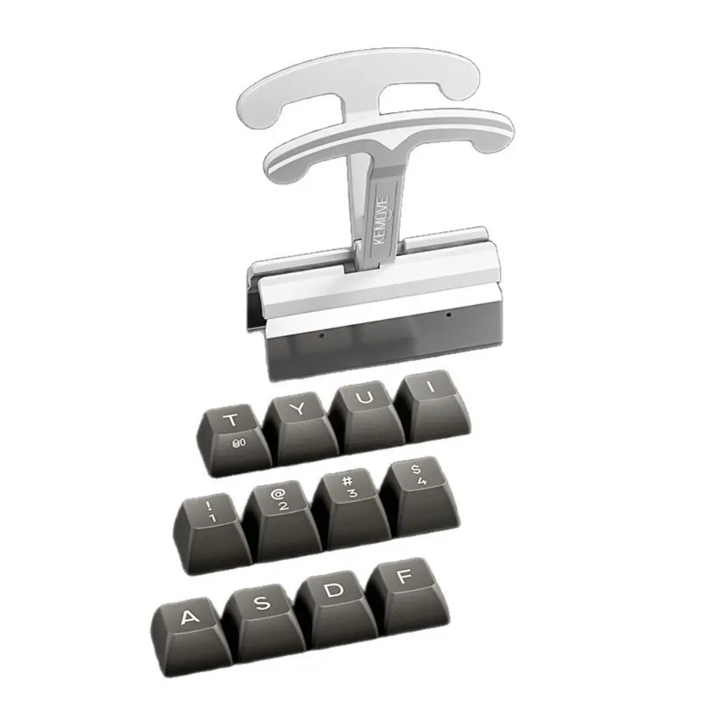 Large Size Keys Caps Puller Scratch-Proof Four Keys Simultaneous Keyboard Switch Puller Heavy Duty 4-in-1