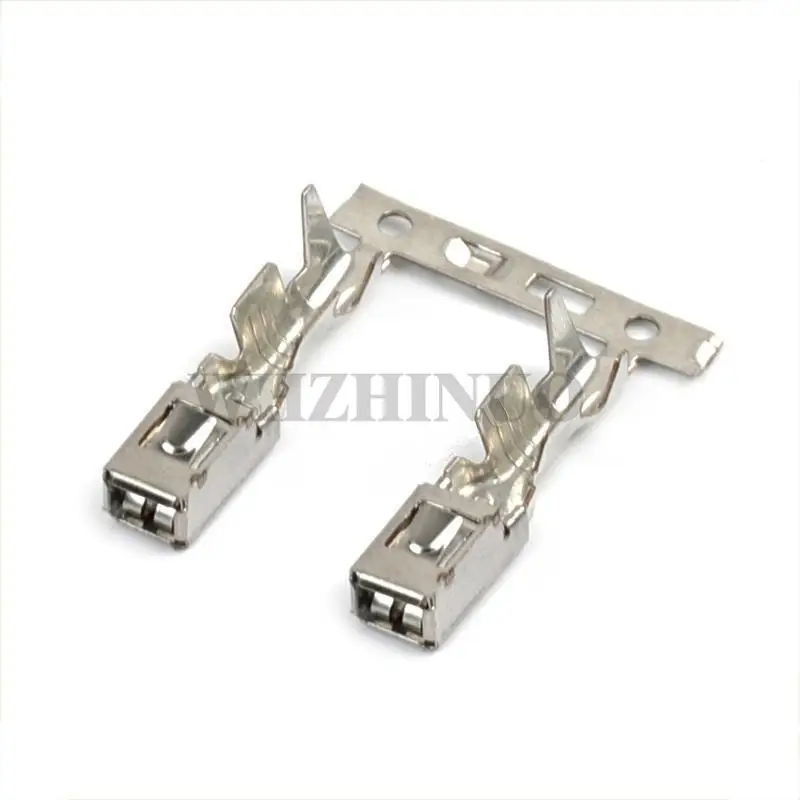 

10/20/50 шт. 968075-2 набор кабельных наконечников с плоскими вилками, латунные разъемы для электрических кабелей 2,8 мм для автомобиля, мотоцикла