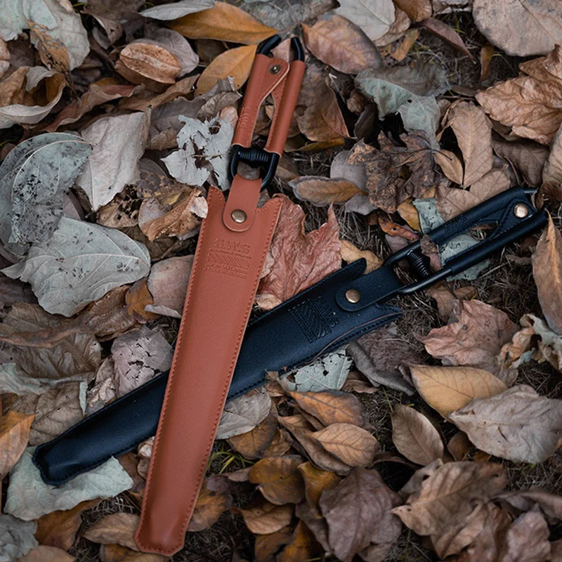 

Wellhike SWS Fire Clip Picnic Barbecue Anti Scald Carbon Fire Clip Portable Fire Tongs Small Size With Leather Cover