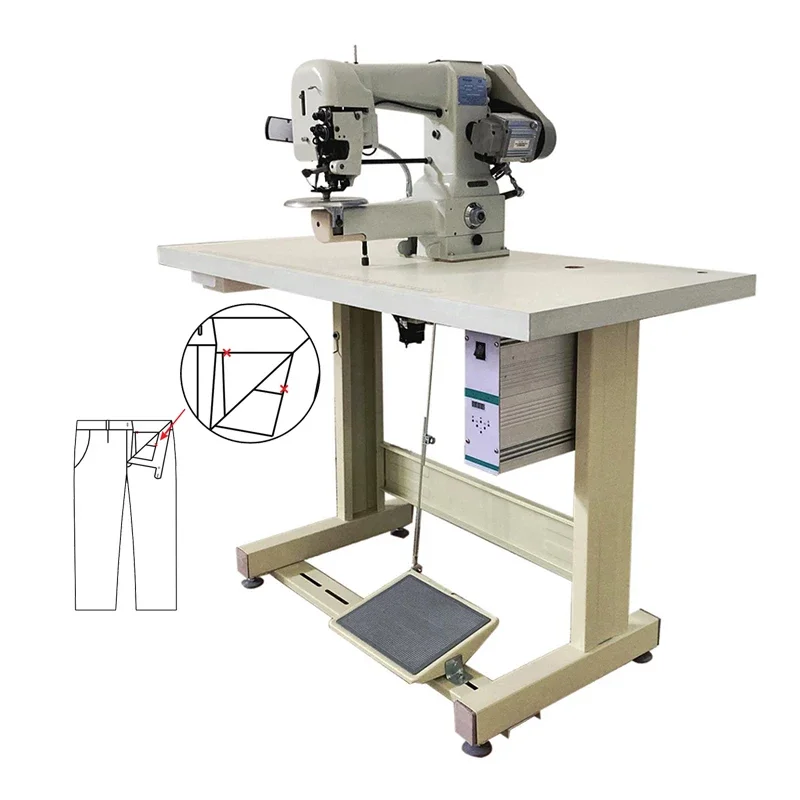 Computer Single Thread Blind Stitch Bartacking Machines 160/21 Portable Industrial Overlock Neoprene Blind Stitch Sewing Machine