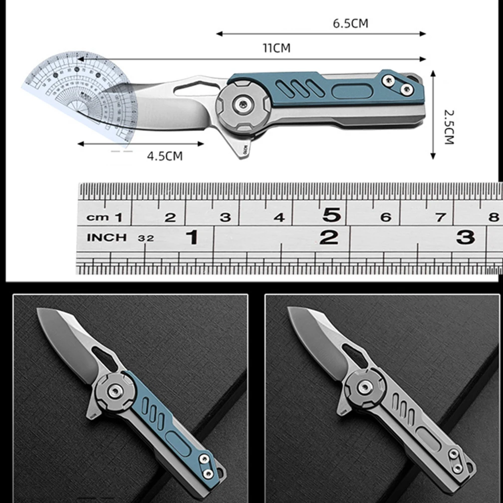 M390 Folding Knife Quickly Open Mini Pocket Knife High Hardness Handle EDC Outdoor Hunting Equipment Letter Survival Hand Tools