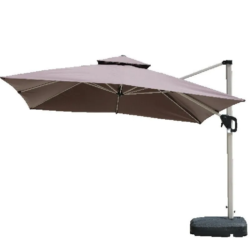 Outdoor Parasol Roman Umbrella Aluminum Rod Windproof Rainproof Folding Leisure Outdoor Hydraulic Folding Parasol