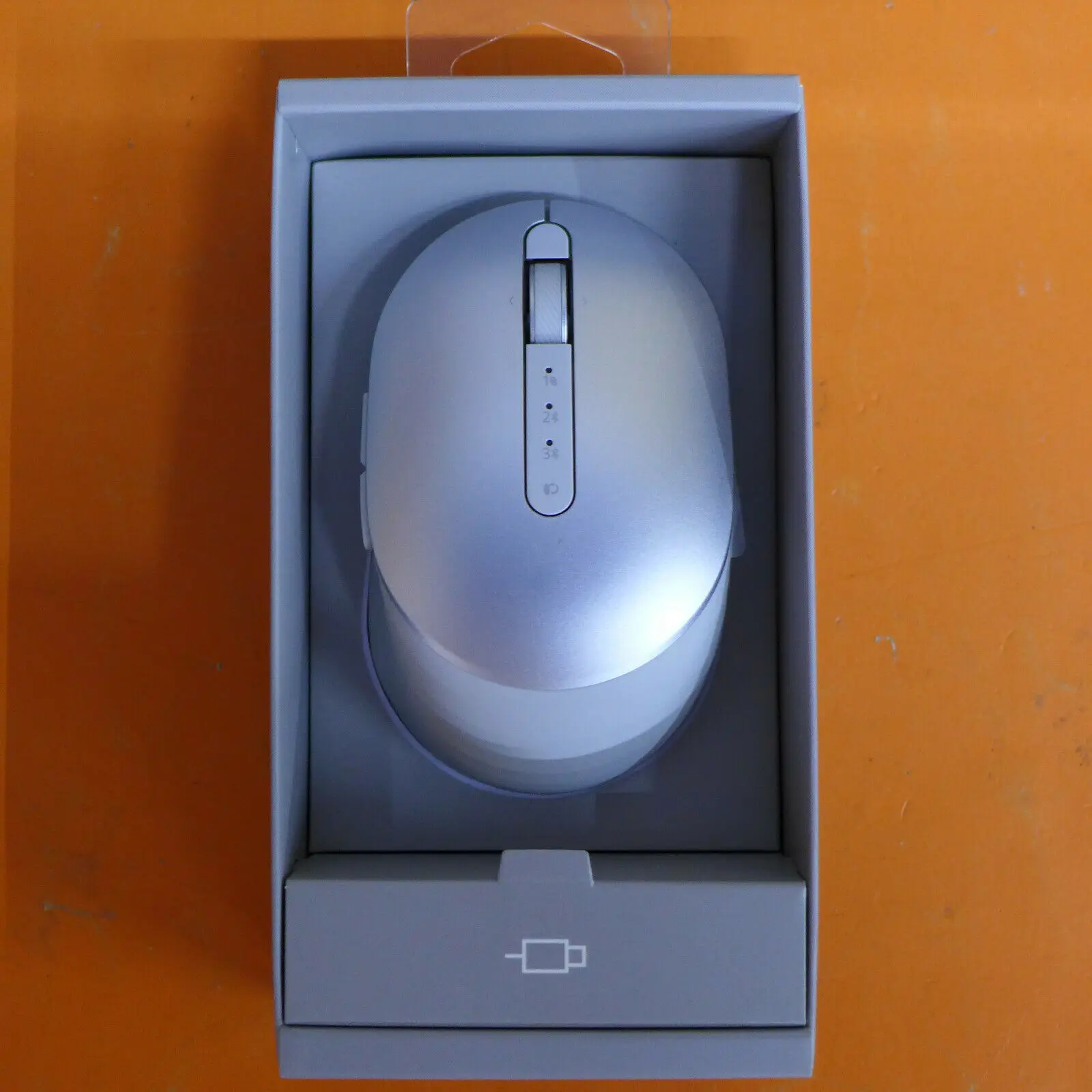 

Original MS7421W Premier Rechargeable Wireless Mouse Platinum Silver Mouse 4 Gears Adjustable