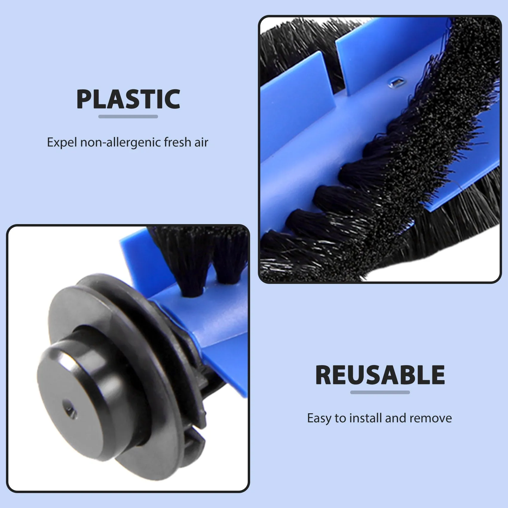 A67P-3 Pack Replacement Parts Rolling Brush For Eufy Robovac 11S 15C 30 30C 12 35C Robotic Vacuum Cleaner
