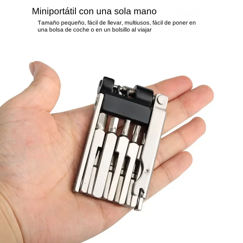 

Набор инструментов для ремонта велосипеда, складной шестигранный ключ со спицами для MTB, цепной резак, отвертка для горного и шоссейного велосипеда, набор многофункциональных инструментов