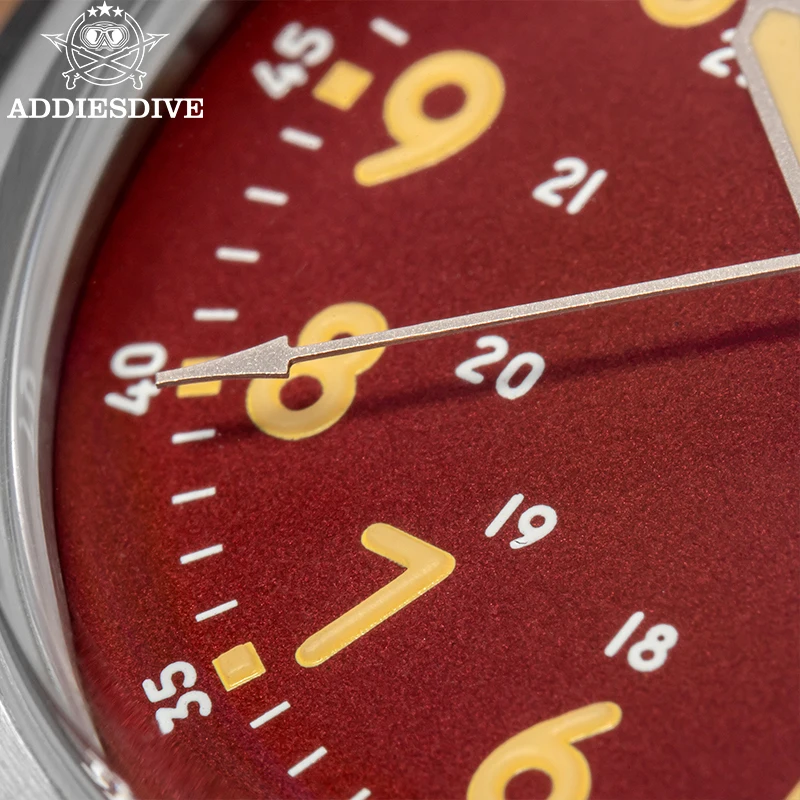 Addiesdive 36 مللي متر الرجال ساعة مقاومة للماء Reloj 200 متر الغوص 36 مللي متر فقاعة مرآة الزجاج C3 سوبر مضيئة ساعات آلية أوتوماتيكية