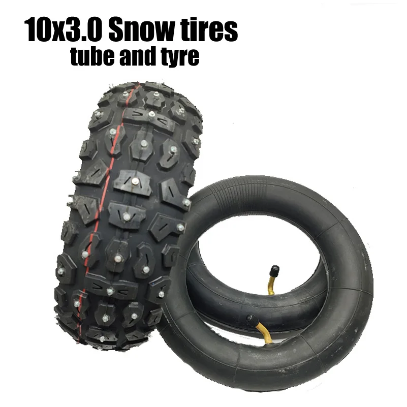 10x3.0 Tyre Winter Snow Tires for Electric Scooter Zero 10x Dualtron KuGoo M4 10 Inch 255x80  80/65-6 Off Road Tire