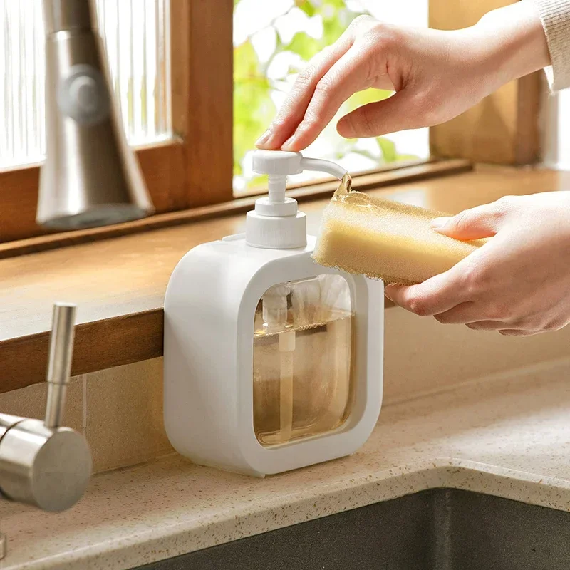 Kitchen Liquid Soap Dispenser Empty Pump Shampoo Bottle Dish Soap Container Bathroom Shower Gel Laundry Liquid Storage 300/500ml