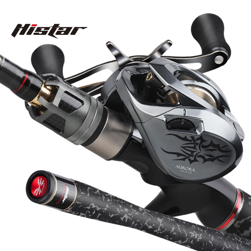 Histar High Carbon Assassins Rod Combo Fuji Reel Seat DKK SIC Guide Heavy Action Fishing Pole & Big Drag Baitcasting Wheel Set