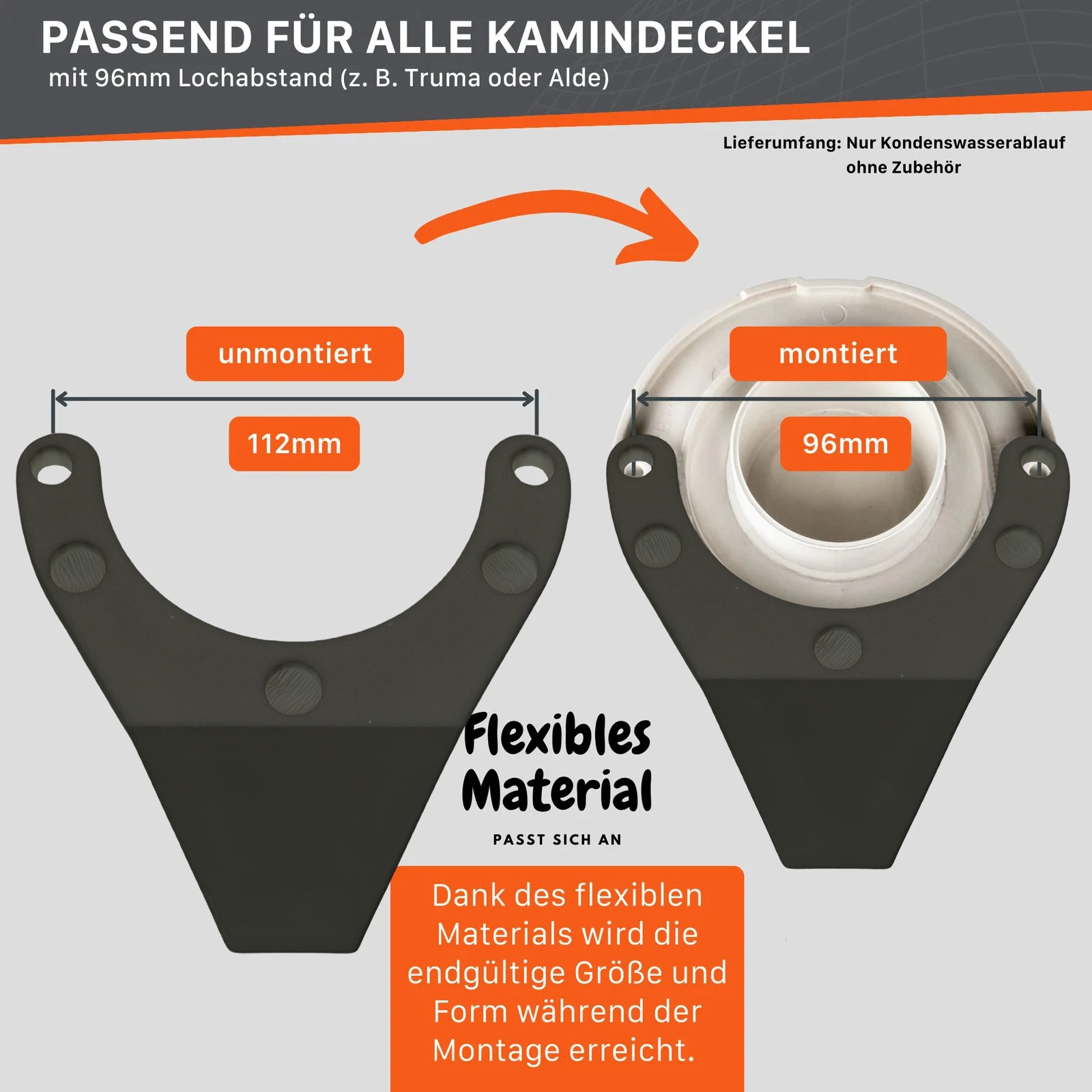 外部凝縮水排水管 トゥルマ＆アルデストーブ用 凝縮排水デフレクター キャラバン モーターホーム キャンピングカー アクセサリー