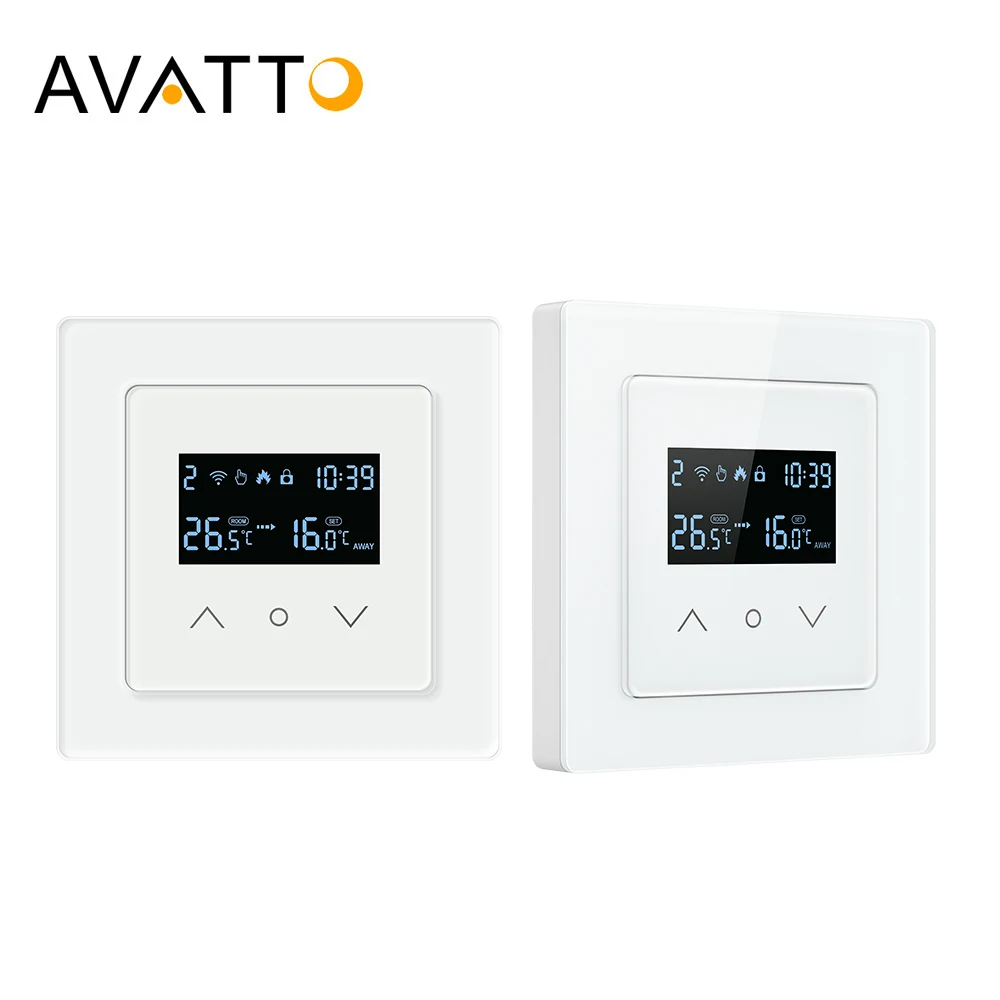 

AVATTO Tuya WiFi электрический регулятор температуры водяного/газового котла, умный съемный термостат для Alexa, Google Home, Alice