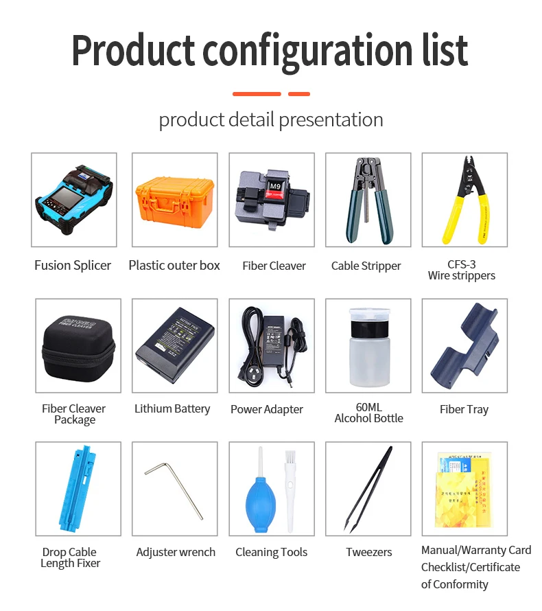 Mesin Penyambung Las Fiber Optic Fusion Splicer Fiber Optic Splicer Fiber Optic Fusion Splicer