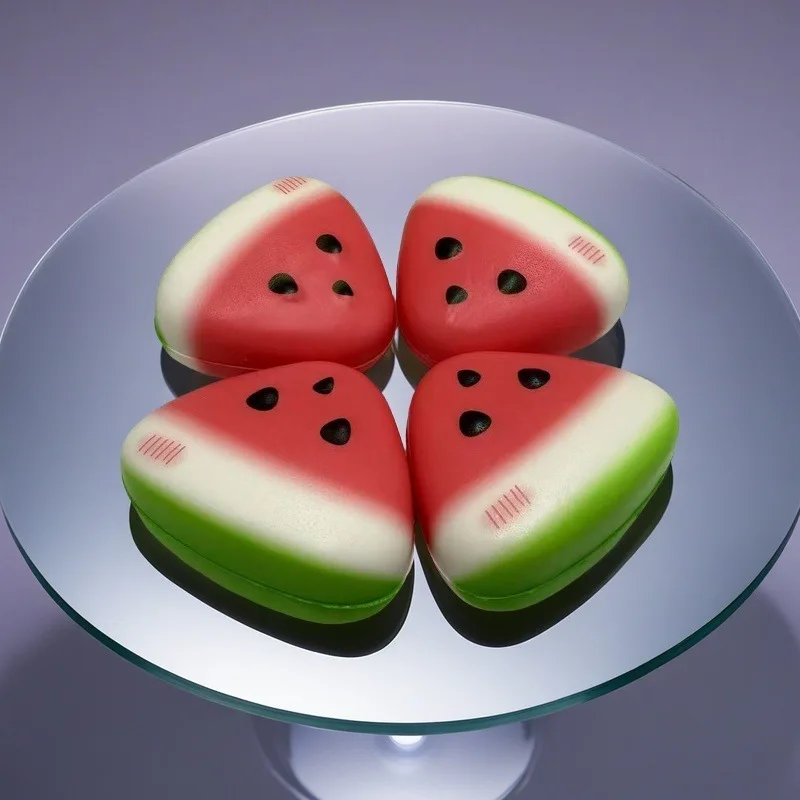 Squeeze Watermelon Fidget Toy Anti-Stress Slow Rebound Fruit Pinch Squeeze Stress Reliever Funny Pressure Reducer Prop Kids Toys