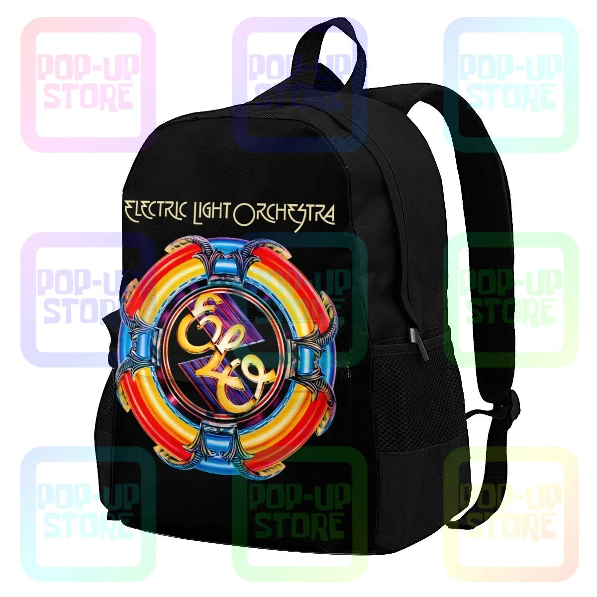 

Elo Electric Light Orchestra Rock Group 1 Large Capacity Backpack Print Portable Shopping Bag Riding Backpack