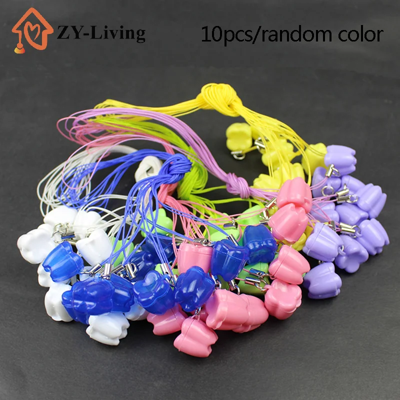 10pcs Colorful Baby Kids Tooth Storage Box Organizer Milk Box Children's Souvenir Save Baby Teeth Keepsake Holder
