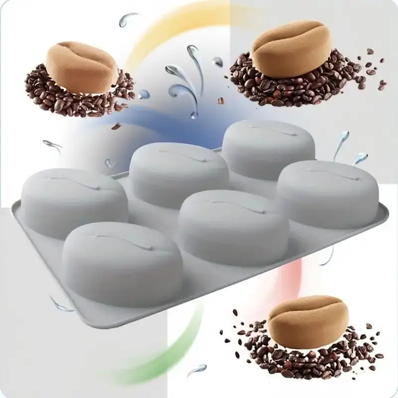 1pc Coffee Bean-shaped Cake Decoration, Baking Tools, For Making Mousse Cakes, Chocolate, French Desserts, Kitchen Gadgets