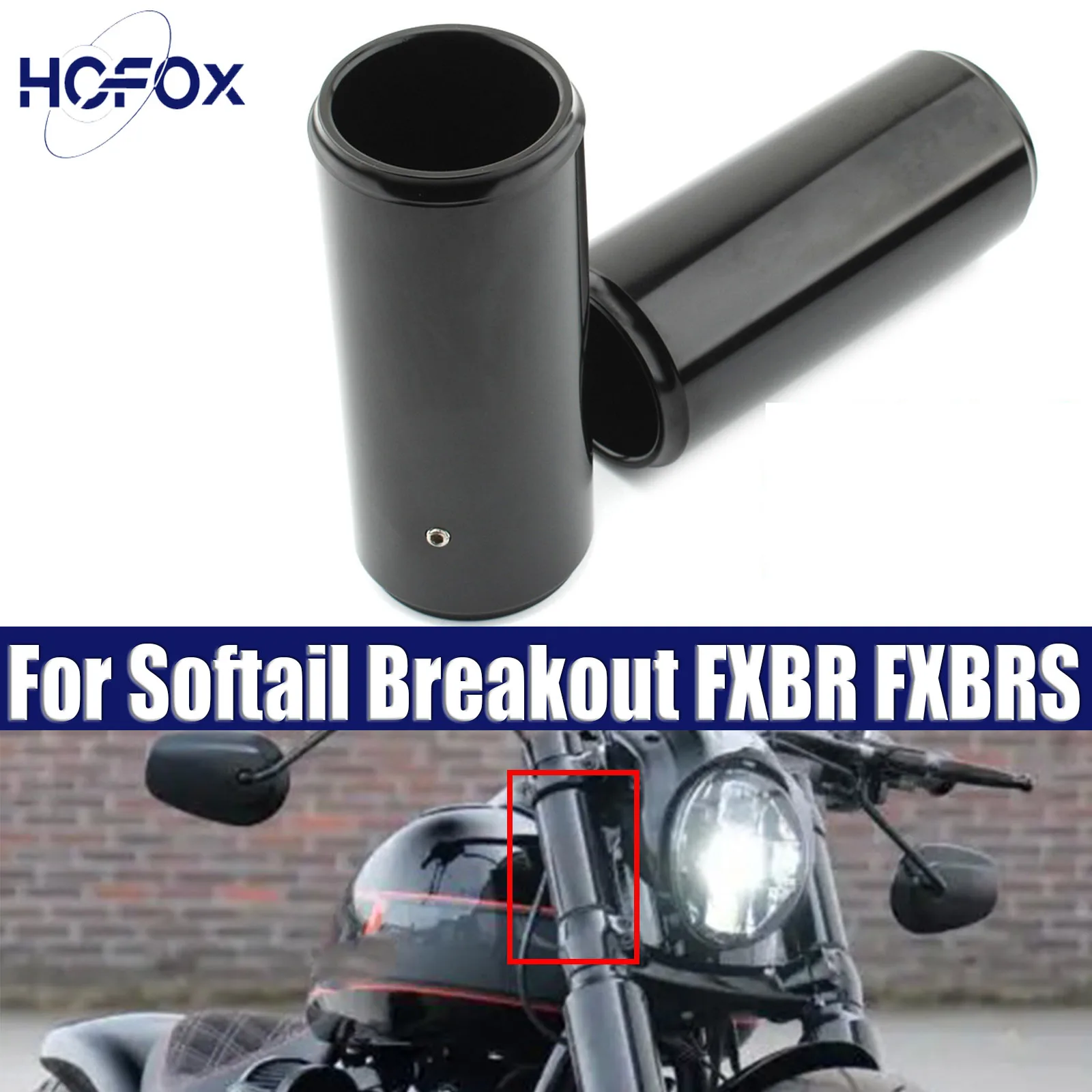 

Motorcycle Front Fork Boot Upper For Harley Softail Breakout FXBRS 2018-2021
