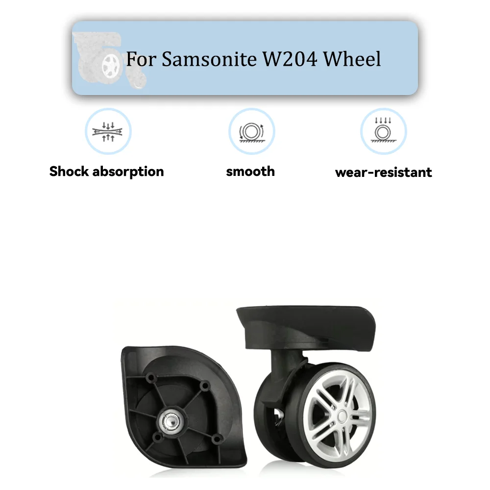 

For Hongsheng W204 Universal Wheel Replacement Suitcase Rotating Smooth Silent Shock Absorbing Wheel Accessories Wheels Casters