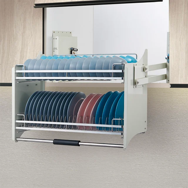 نظام رفع خزانة المطبخ الحديدي سلة رفع هيدروليكية خزانة المطبخ جودة عالية السعر المنخفض الزجاج المقسى الحديث #6