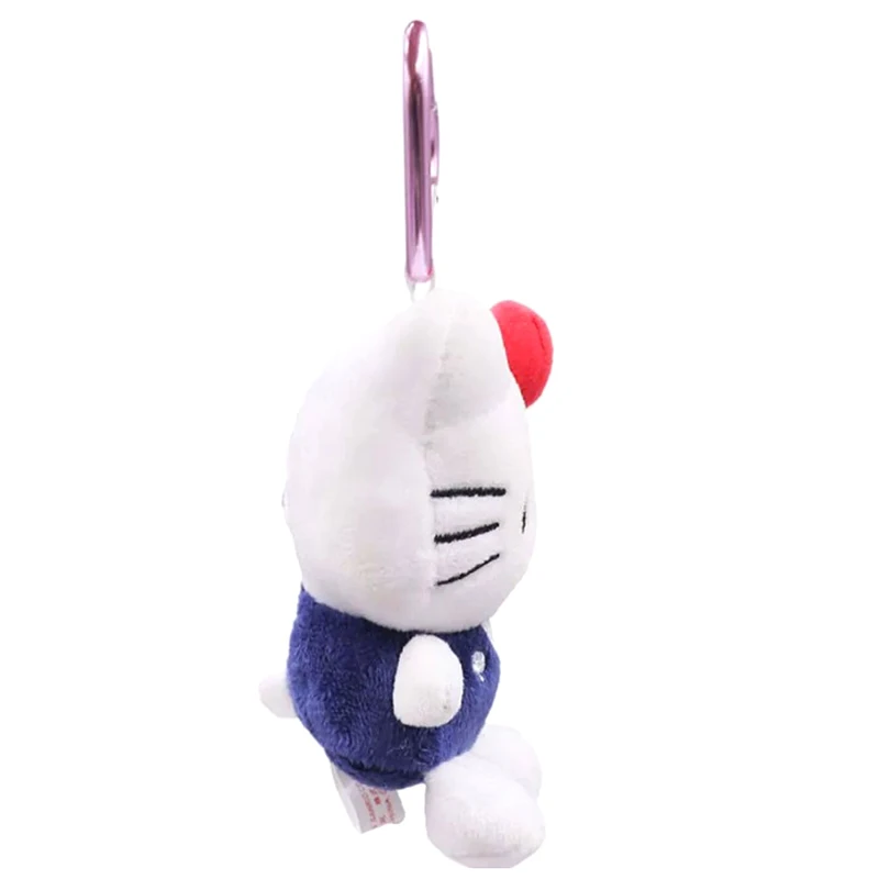 Sanrio – porte-clés en peluche Hello Kitty, 10CM, dessin animé Kawaii, boucle en forme de cœur, jouet en peluche, pendentif, sac mignon, ornement de sac à dos, breloque cadeau