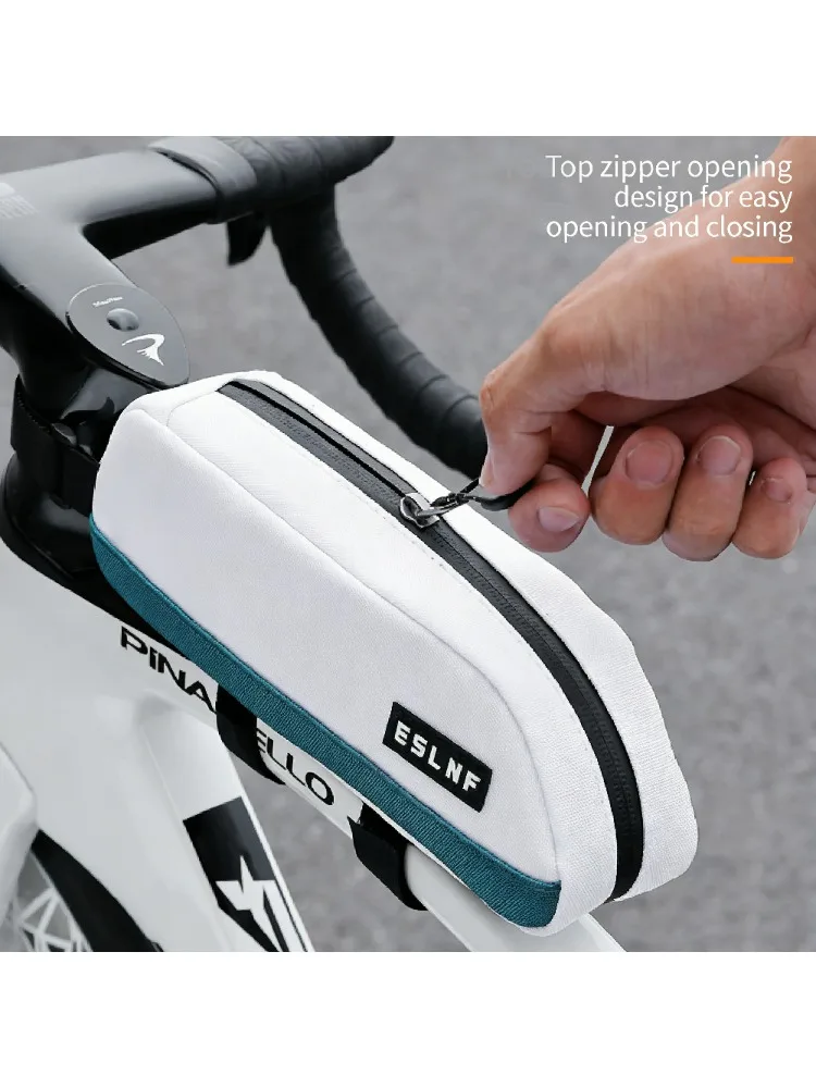AliExpress NONE 1Pcs Shockproof Bicycle Front Frame Bag, Waterproof Hard Shell Top Tube Pouch for Outdoor Cycling, Green White