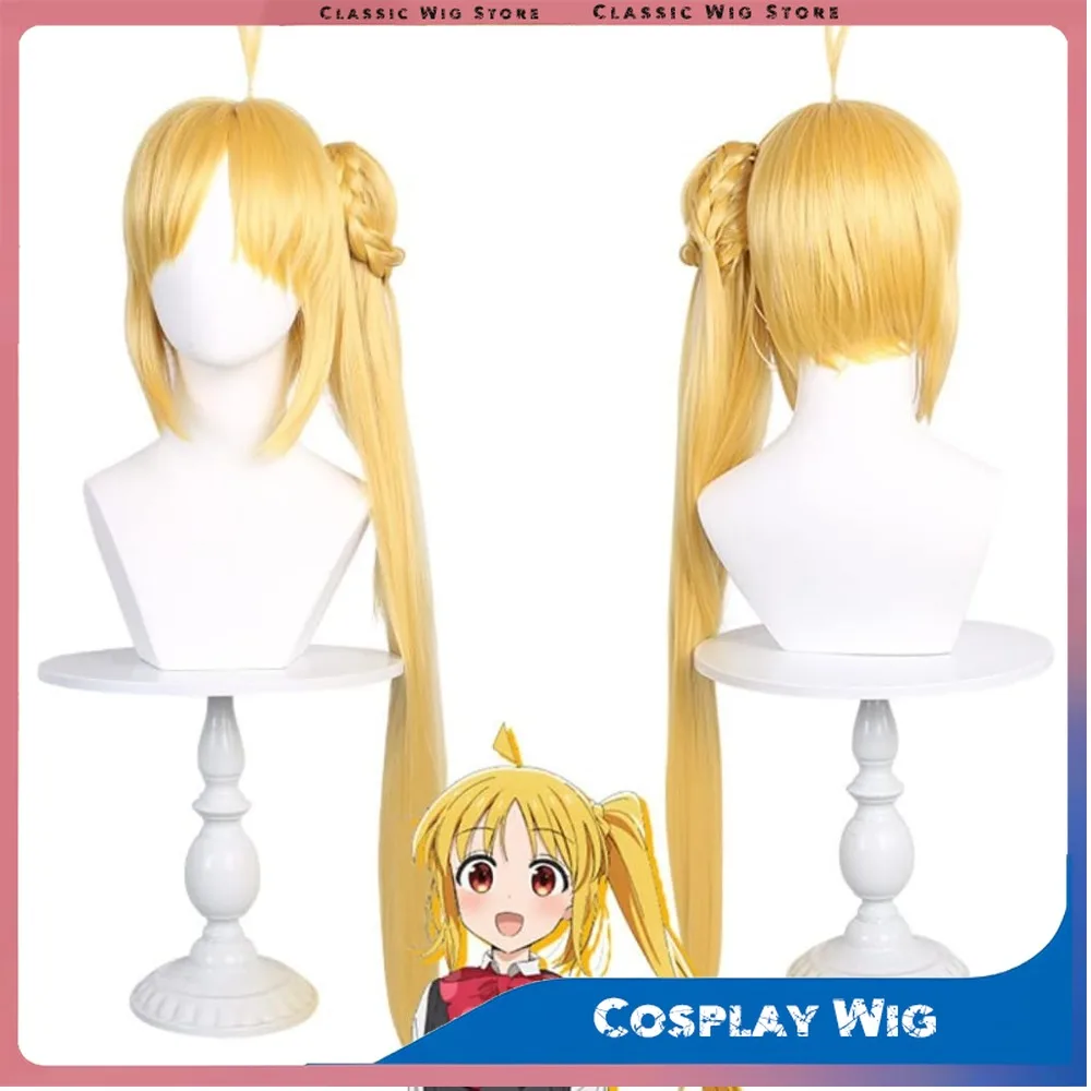 

Парик для косплея аниме BOCCHI THE ROCK, парик Ijichi Nijika, золотой боковой хвощ, короткие волосы, парики для ролевых игр с шапочкой для парика, костюмированная вечеринка