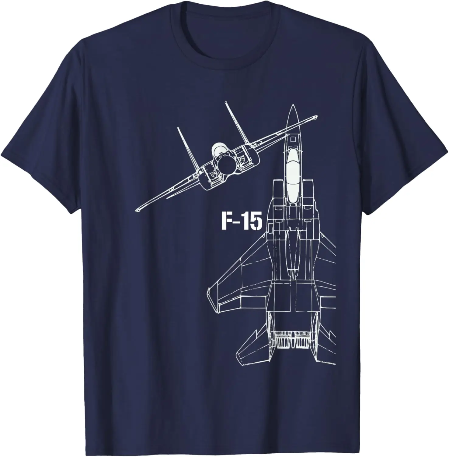 F-15 Eagle Jet Military Stealth Fighter Jet T-Shirt Short Sleeve Casual 100% Cotton Shift