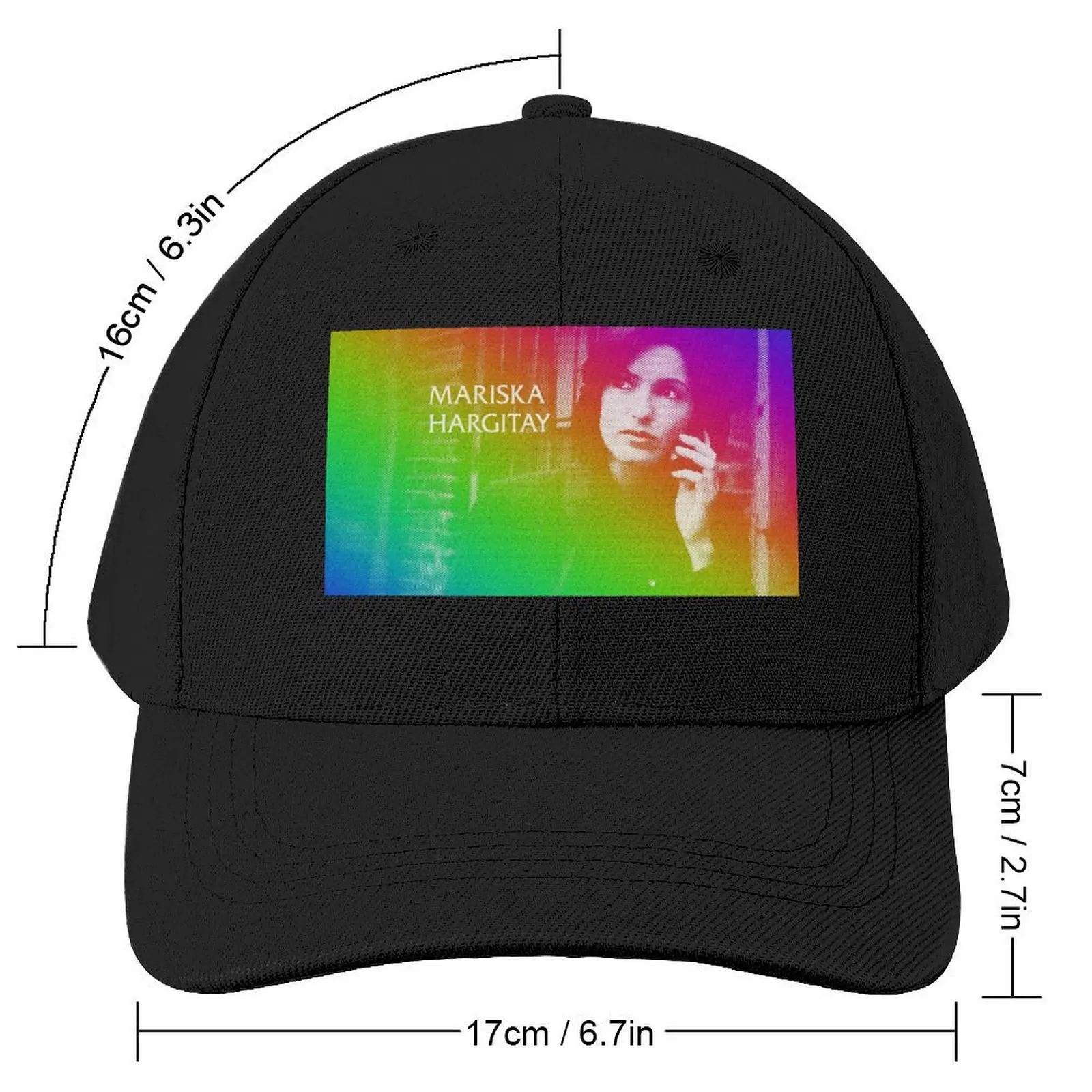 rainbow mariska title card Baseball Cap Gentleman Hat Anime Hat Snapback Cap Sun Hats For Women Men's